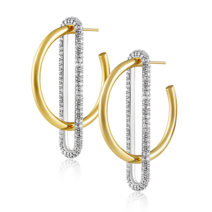 JOLENE PAVE HOOP EARRINGS | SAHIRA