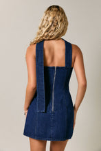 Load image into Gallery viewer, DENIM DARLING MINI DRESS | DK BLUE