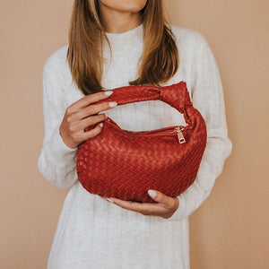 DREW SMALL TOP HANDLE BAG | RED