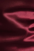 Load image into Gallery viewer, VIVIENNE STRAPLESS SCARF SATIN MIDI DRESS | WINE