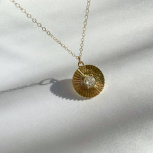 Load image into Gallery viewer, SUNBURST PENDANT NECKLACE | GOLD FILLED