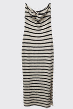 Load image into Gallery viewer, SOPHIE STRIPED KNIT MAXI DRESS | BLACK &amp; IVORY