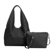 Load image into Gallery viewer, FARROW VEGAN TOTE BAG | BLACK