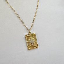 Load image into Gallery viewer, STARBURST PENDANT NECKLACE | GOLD FILLED