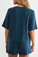 Load image into Gallery viewer, LANI LOUNGE SHORT SET | MIDNIGHT NAVY