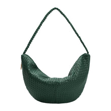 Load image into Gallery viewer, RAQUEL RECYCLED XL RECYCLED SHOULDER BAG | EMERALD GREEN