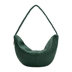 RAQUEL RECYCLED XL RECYCLED SHOULDER BAG | EMERALD GREEN