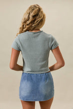 Load image into Gallery viewer, TAWNY CAP SWEATER TOP | DUSTY MINT
