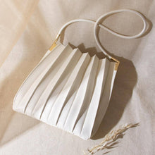 Load image into Gallery viewer, CARRIE PLEATED SHOULDER BAG | IVORY