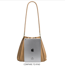 Load image into Gallery viewer, CARRIE PLEATED SHOULDER BAG | CHOCOLATE