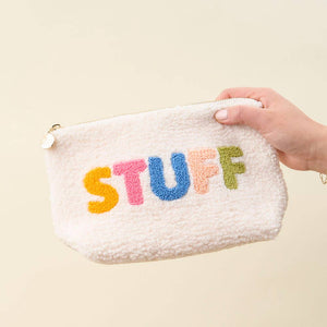 "STUFF" TEDDY POUCH | MULTI