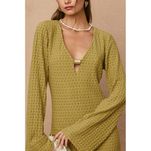 Load image into Gallery viewer, JADE ESCAPES BELL SLEEVE MAXI DRESS | OLIVE