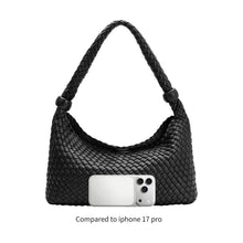 Load image into Gallery viewer, QUINN RECYCLED VEGAN SHOULDER BAG | BLACK