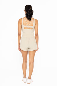 STASIA ACTIVE ROMPER | GREEN KHAKI