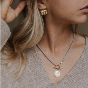 TRIPLE THREAT CHUNKY HOOP EARRINGS | GOLD FILLED