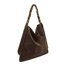 Load image into Gallery viewer, VENUS RECYCLED VEGAN SUEDE TOTE | ESPRESSO