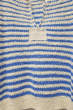 Load image into Gallery viewer, JENNA STRIPED SLOUCHY KNIT TOP | ECRU &amp; BLUE