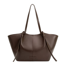 Load image into Gallery viewer, IMELDA RECYCLED VEGAN LEATHER TOTE BAG | ESPRESSO