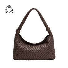 Load image into Gallery viewer, QUINN RECYCLED VEGAN SHOULDER BAG | ESPRESSO