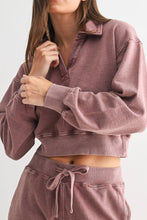 Load image into Gallery viewer, HIGHLAND JACQUARD COLLAR PULLOVER | ROSE TAUPE