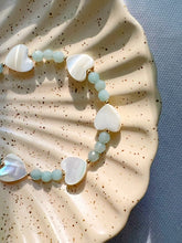 Load image into Gallery viewer, SUMMER LOVE HEART PEARL AMAZONITE BRACELET