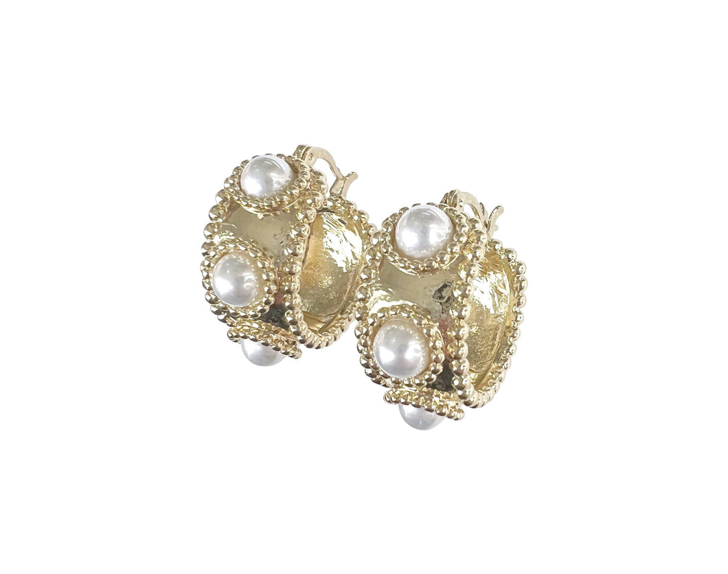 RAINE PEARL STUDDED EARRINGS