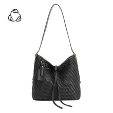 Load image into Gallery viewer, THALIA VEGAN TOTE BAG | BLACK