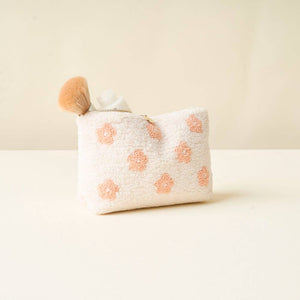 FLOWER TEDDY POUCH | PEACHY