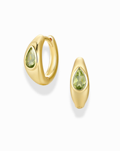 Load image into Gallery viewer, TALLY PEAR HUGGIE HOOPS | MOD + JO