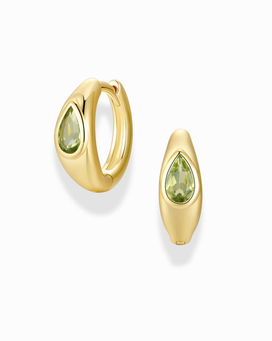 TALLY PEAR HUGGIE HOOPS | MOD + JO