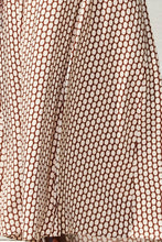 Load image into Gallery viewer, BESS PRINTED OPEN BACK MAXI DRESS | SADDLE