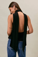 Load image into Gallery viewer, LAST CALL COWL SCARF NECK TOP | BLACK