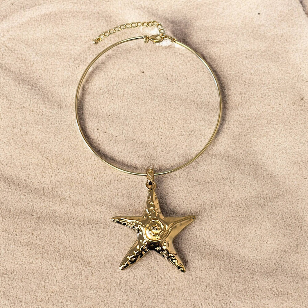 STARFISH BEACH COLLAR NECKLACE