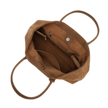 Load image into Gallery viewer, IRENE VEGAN SUEDE SHOULDER BAG | TAN