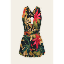 Load image into Gallery viewer, LEILANI MIDNIGHT PARADISE RUFFLED ROMPER