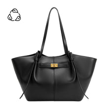 Load image into Gallery viewer, IMELDA RECYCLED VEGAN LEATHER TOTE | BLACK