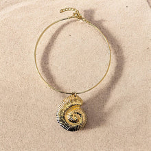Load image into Gallery viewer, SNAIL SHELL NECKLACE COLLAR NECKLACE