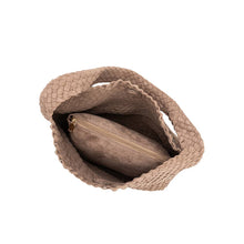 Load image into Gallery viewer, JOHANNA SUEDE VEGAN SHOULDER BAG | CLAY