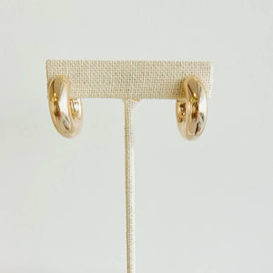 ELLIE CHUNKY TUBE HOOPS | GOLD FILLED