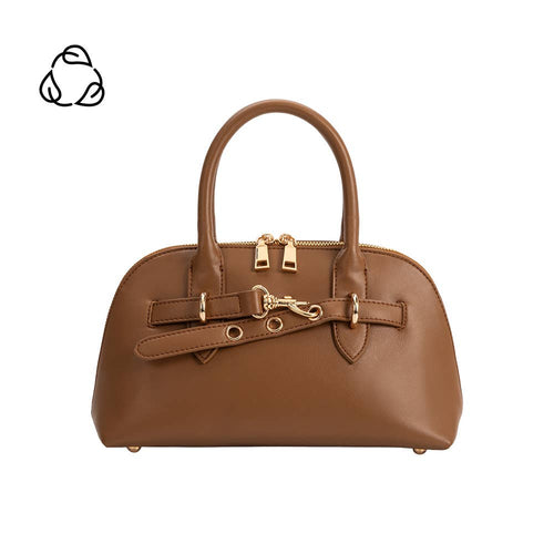 RUE TOP HANDLE VEGAN BAG | MOCHA