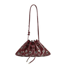 Load image into Gallery viewer, PALOMA STUDDED BAG | BURGUNDY