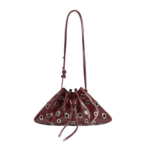 PALOMA STUDDED BAG | BURGUNDY