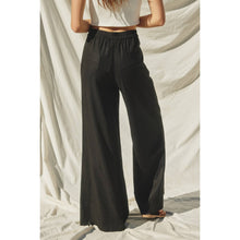 Load image into Gallery viewer, ADELINE LINEN BLEND WIDE LEG PANTS | IVORY