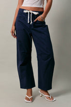 Load image into Gallery viewer, AMELIA HIGH-RISE BARREL PANTS | NAVY