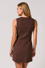 Load image into Gallery viewer, MAPLE BOW BUTTON DOWN DENIM DRESS