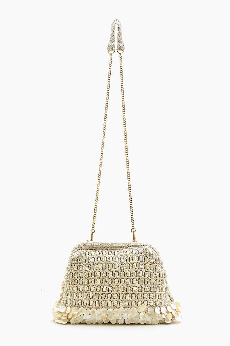 PEARL SANDS CLUTCH BAG