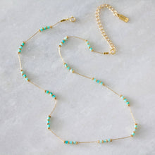 Load image into Gallery viewer, HOPE STONE BEADED CHAIN NECKLACE