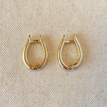 Load image into Gallery viewer, ERIKA SHAPED HOOPED EARRINGS