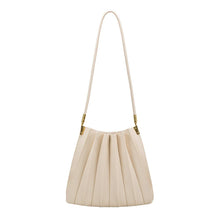 Load image into Gallery viewer, CARRIE PLEATED SHOULDER BAG | IVORY