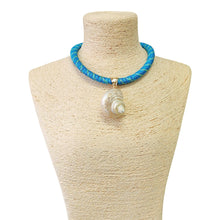 Load image into Gallery viewer, SEASHELL CORD BOHO NECKLACE